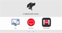 Desktop Screenshot of cordlessdog.com