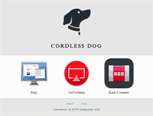 Tablet Screenshot of cordlessdog.com